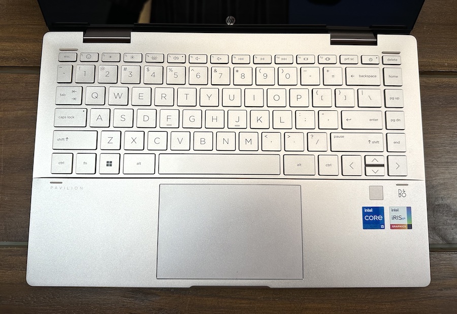 HP Pavilion x360 keyboard